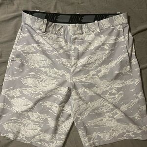 Nike Men's Athletic Shorts in Gray and White Camo